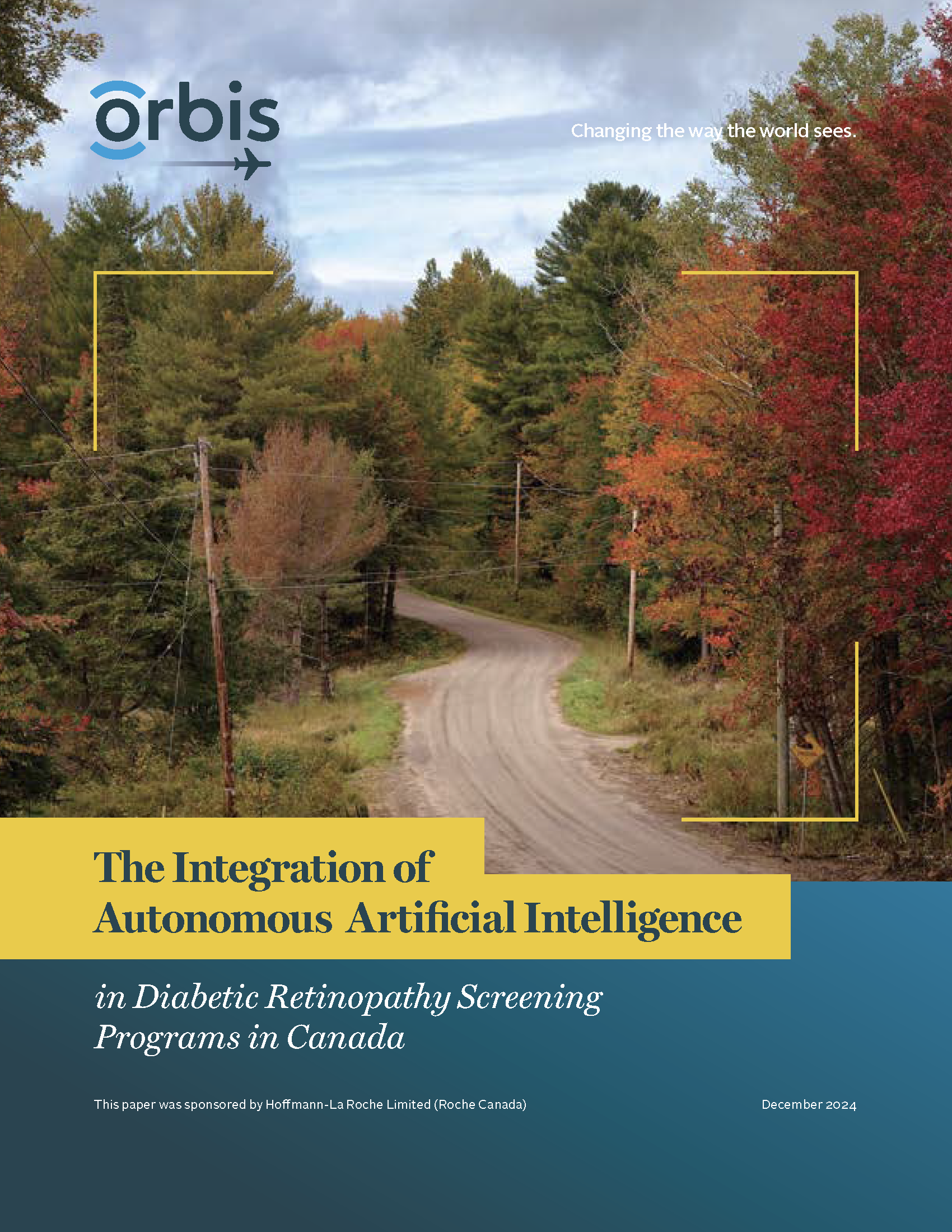 Report Cover - The Integration of Autonomous Artificial Intelligence in Diabetic Retinopathy Screening Programs in Canada